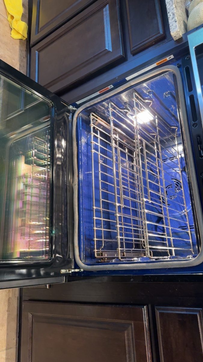 Oven and racks after cleaning